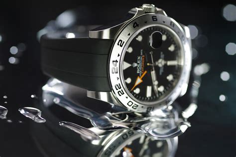 rolex explorer 1 rubber strap|rolex explorer 2 strap size.